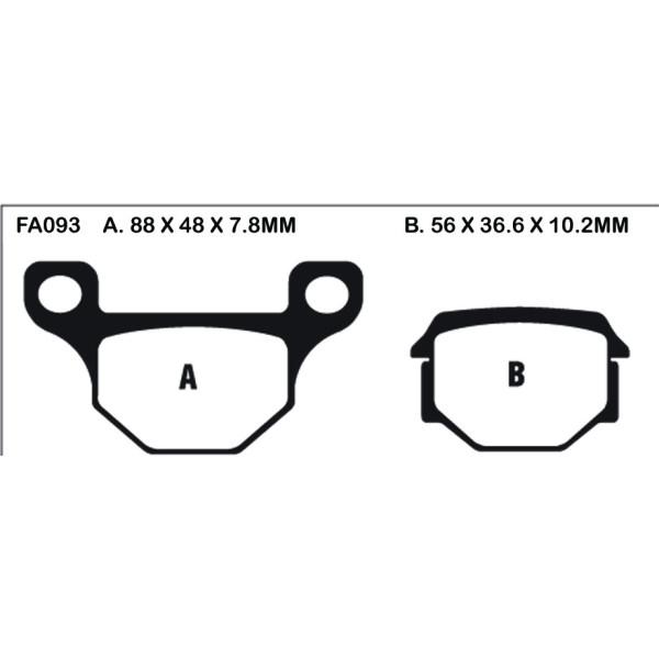 EBC EBC Brake Pads SFA093